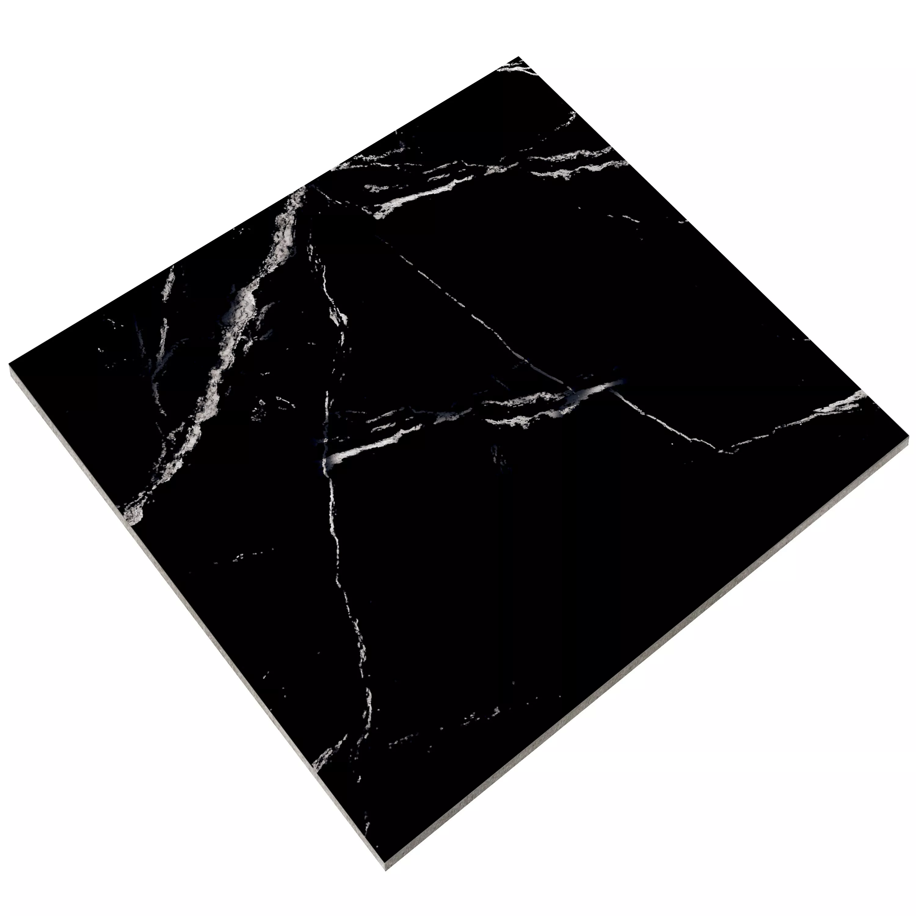 Floor Tiles Louisburg Statuario Black 60x60cm