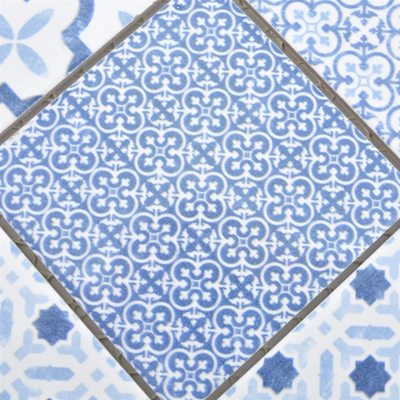 Mønster fra Keramikk Mosaikkfliser Romantica Retro Blue