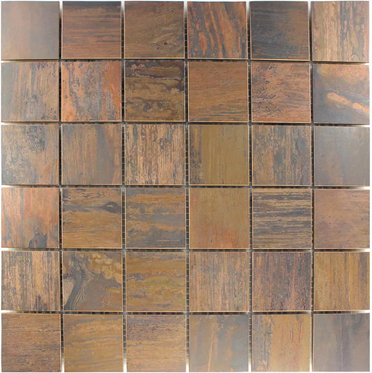 Sample Mosaic Tiles Copper Quadrat 