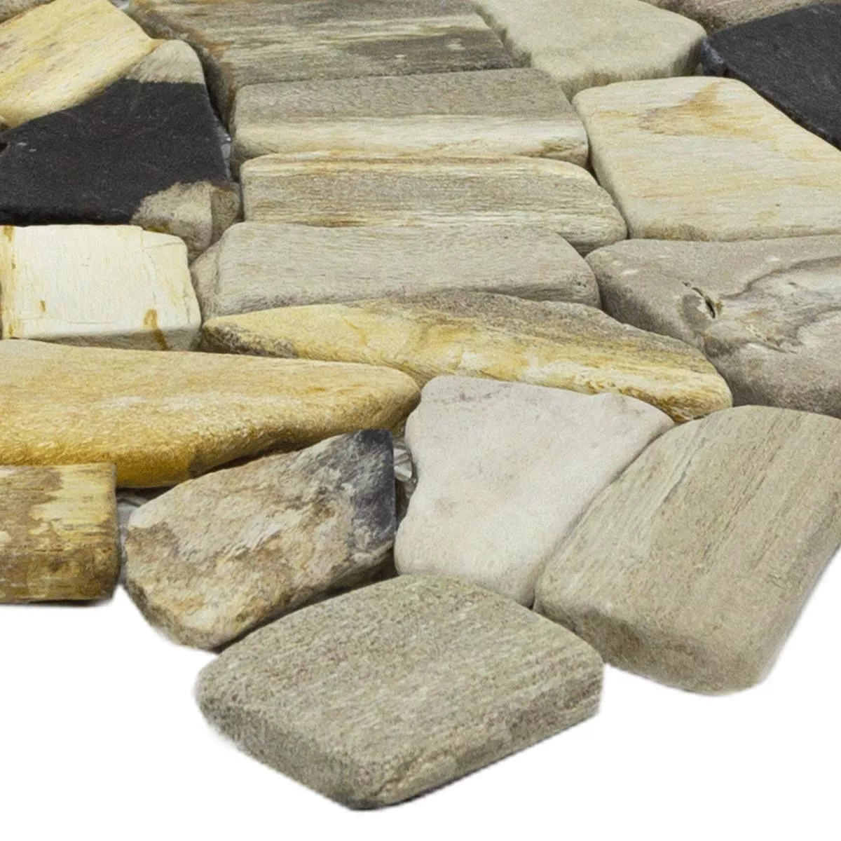 Mosaic Tiles Broken Marble Antique Oak