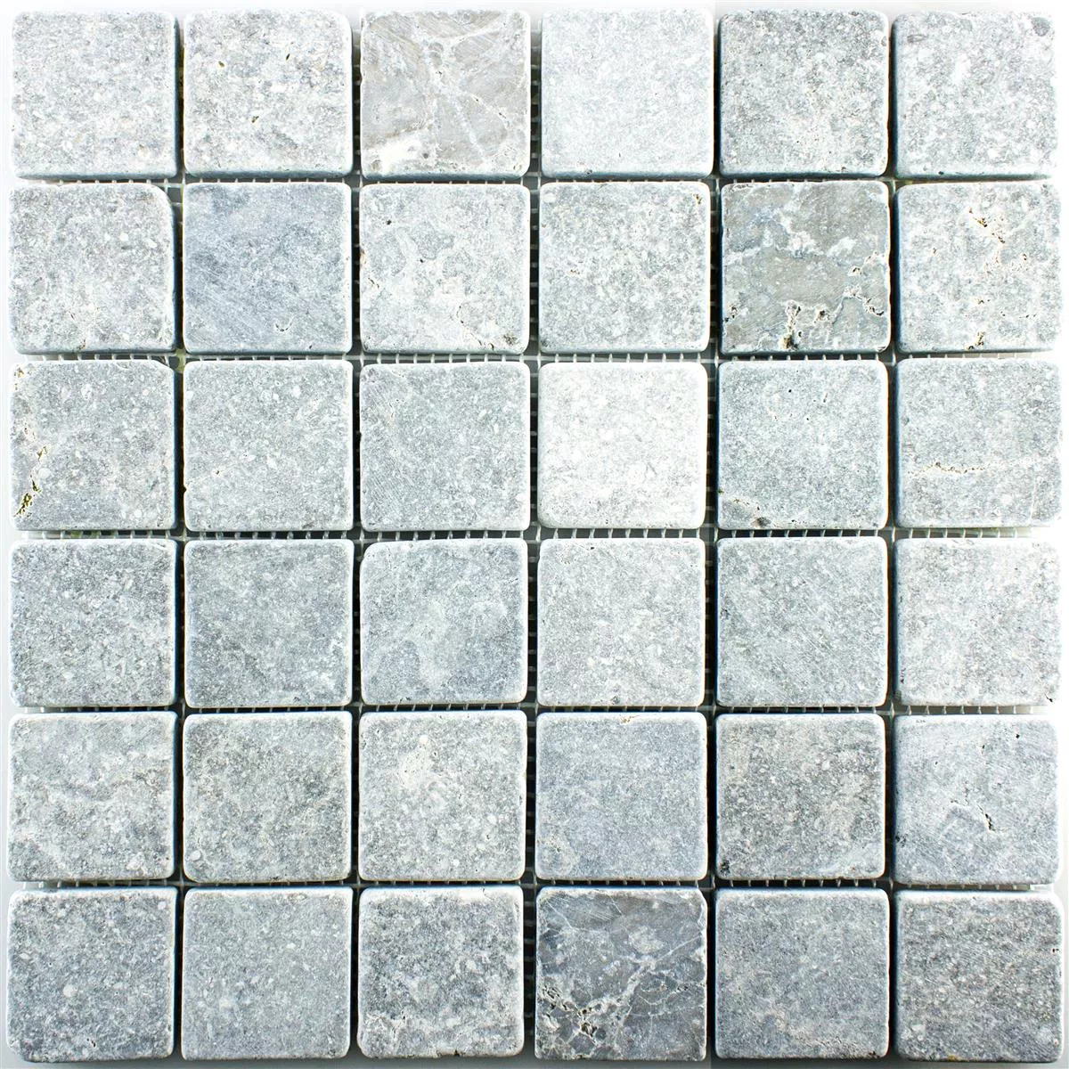 Pedra Natural Mosaico de Mármore Zaria Cinza Claro