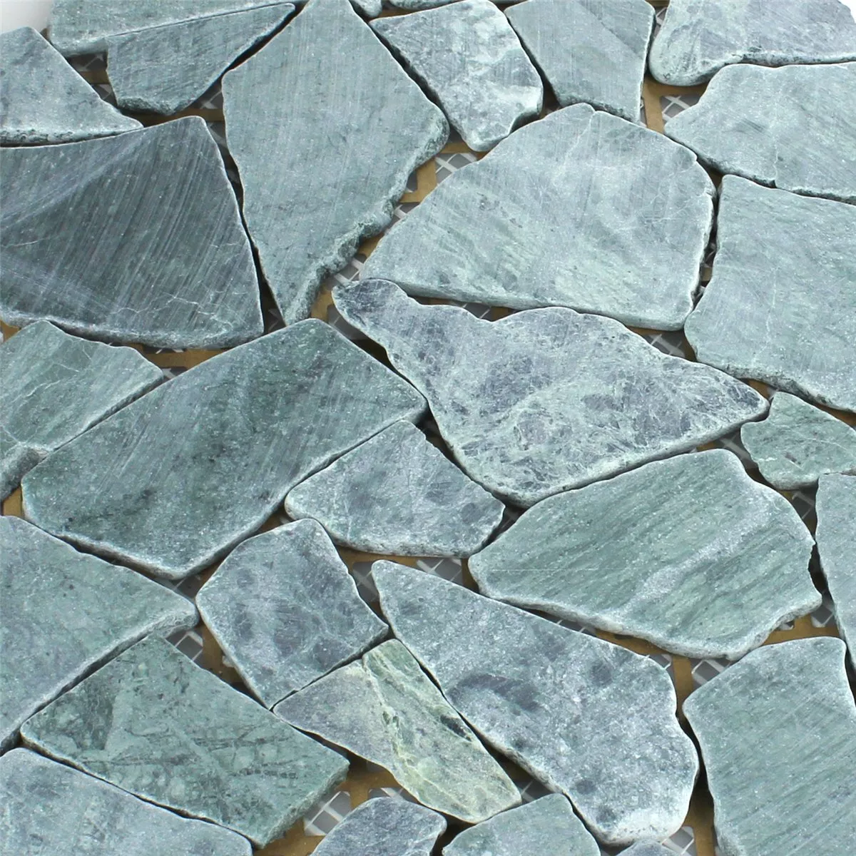 Prøve Mosaik Fliser Marmor Brud Verde Guatemala