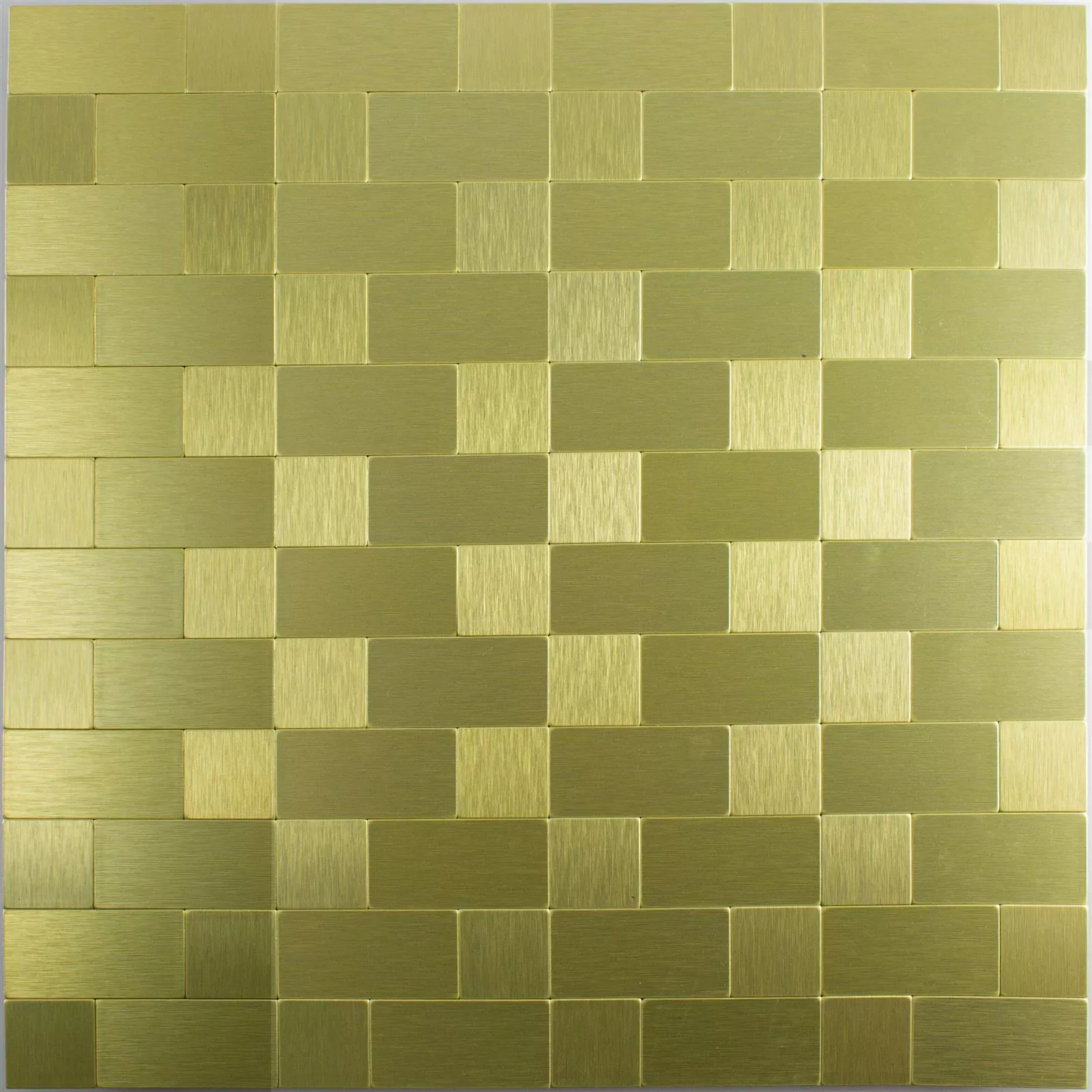 Kuvio osoitteesta Mosaiikki Laatat Metalli Itseliimautuva Vryburg Kulta Yhdistelmä