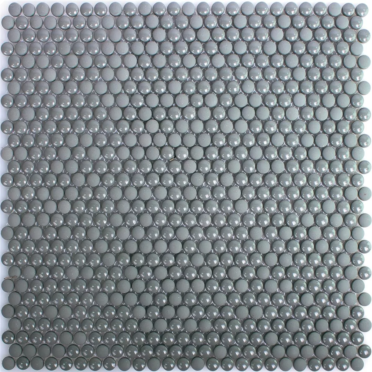 Stakleni Mozaik Pločice Bonbon Zaobljen Eco Siva