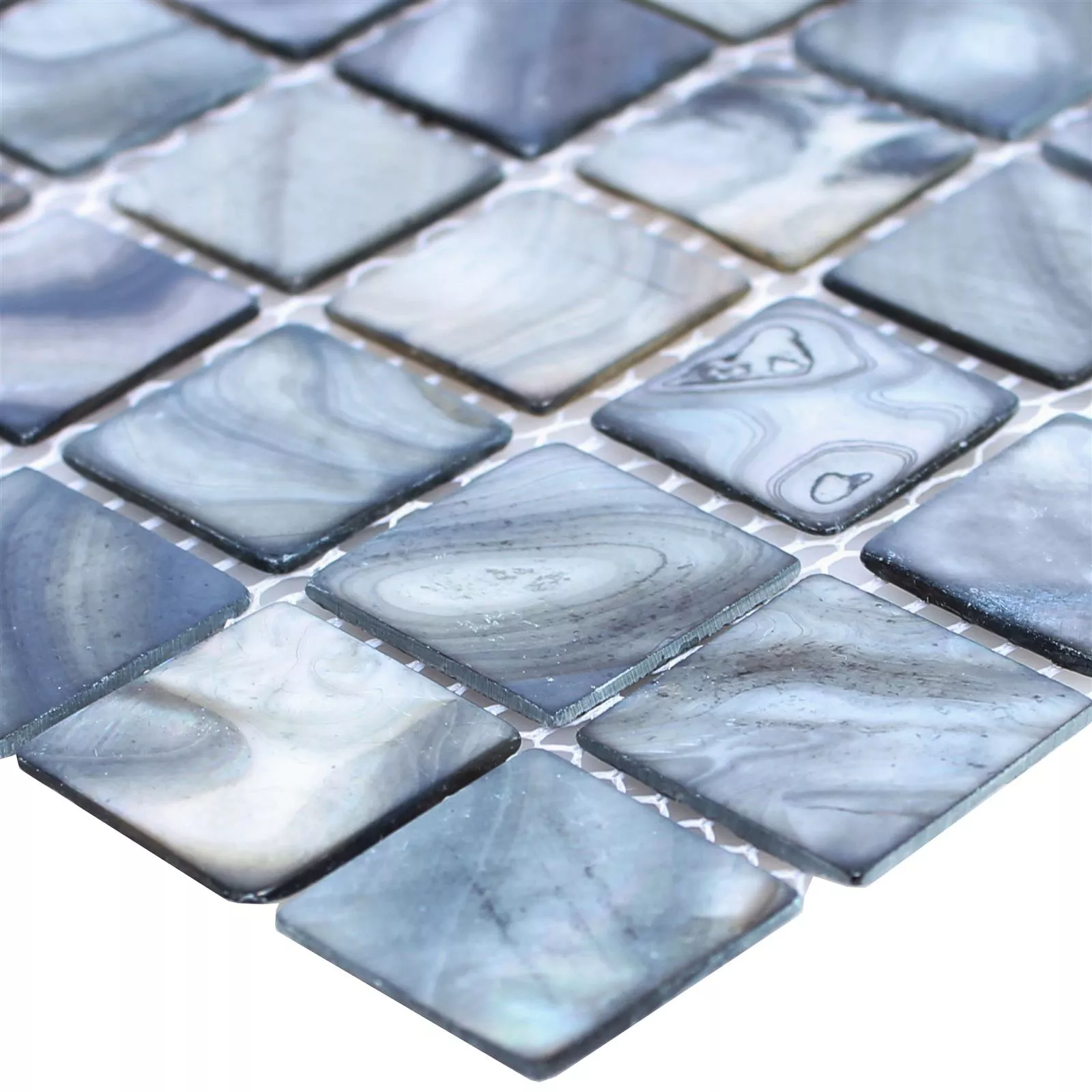 Azulejo Mosaico Vidro Efeito Madrepérola Shell