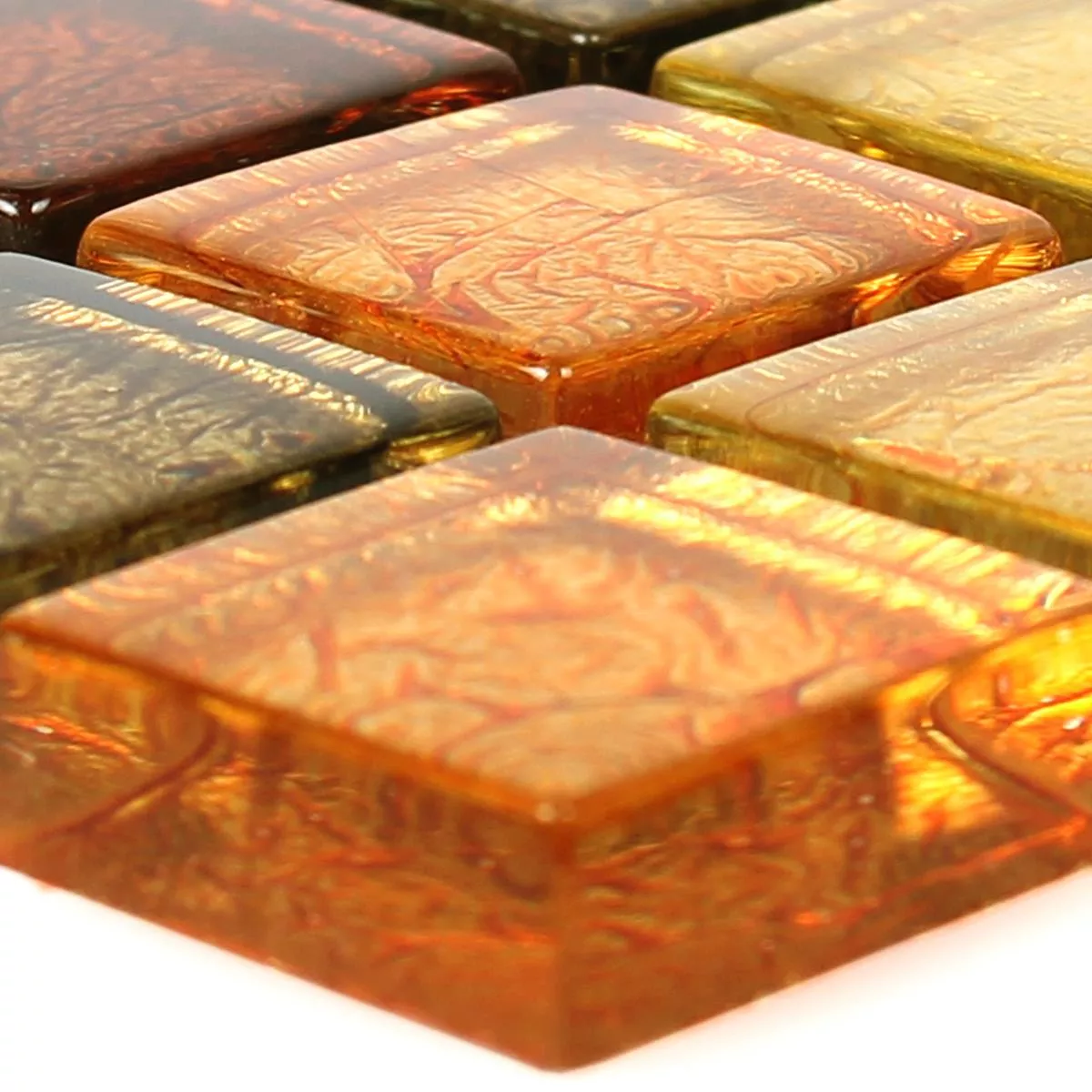 Mønster fra Glass Mosaikk Fliser Curlew Gul Oransje 