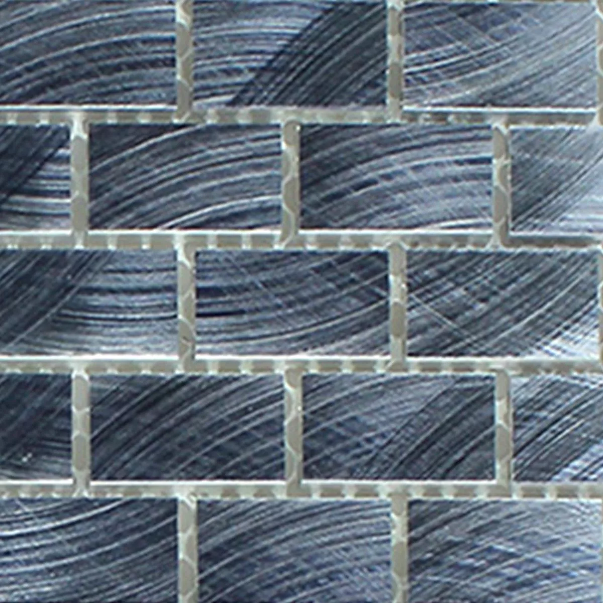 Prøve Aluminium Mosaik Fliser Sort 