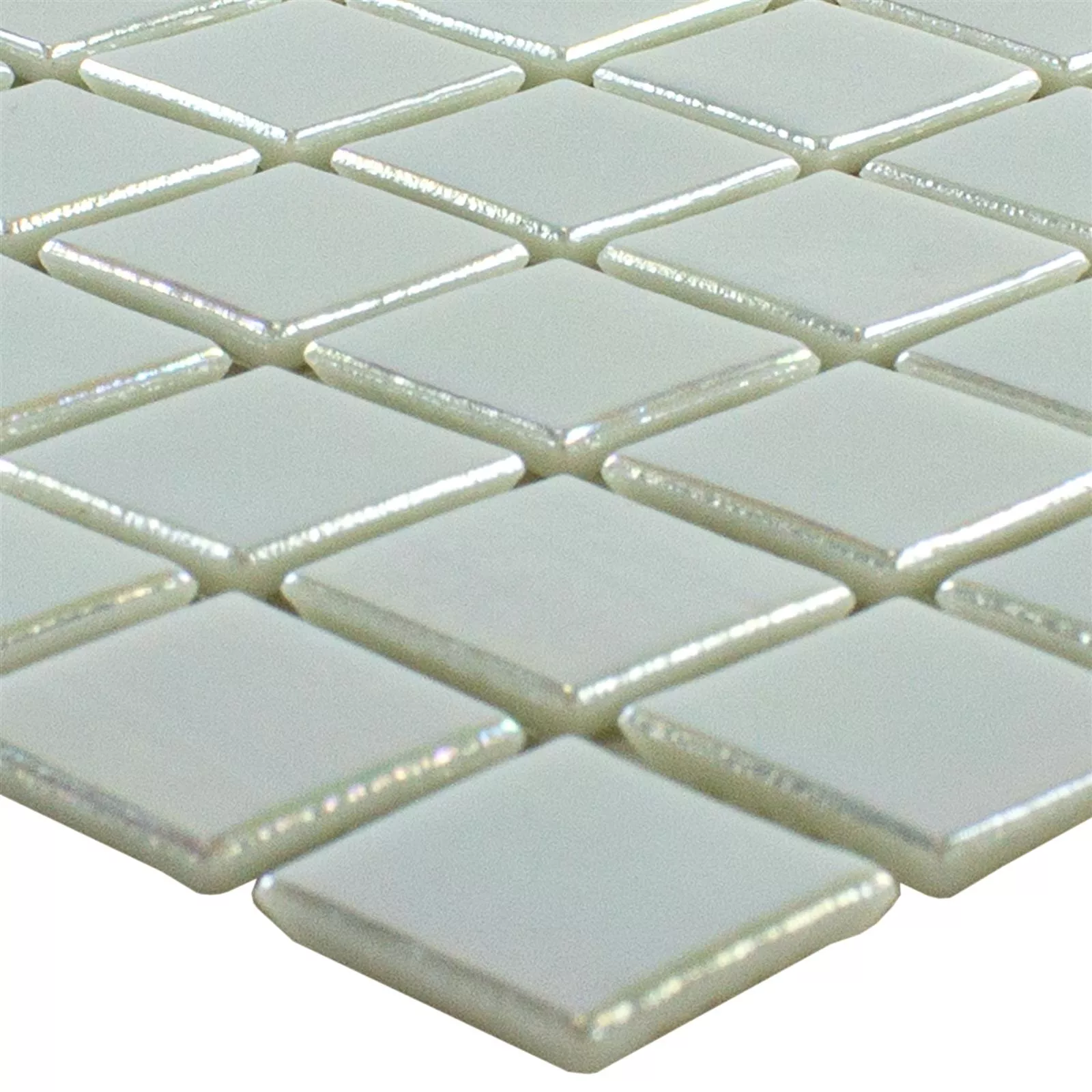 Glass Mosaic Nacre Effect Ingolstadt Blanc Square 20 Glass Mosaic Nacre Effect Ingolstadt Blanc Square 20