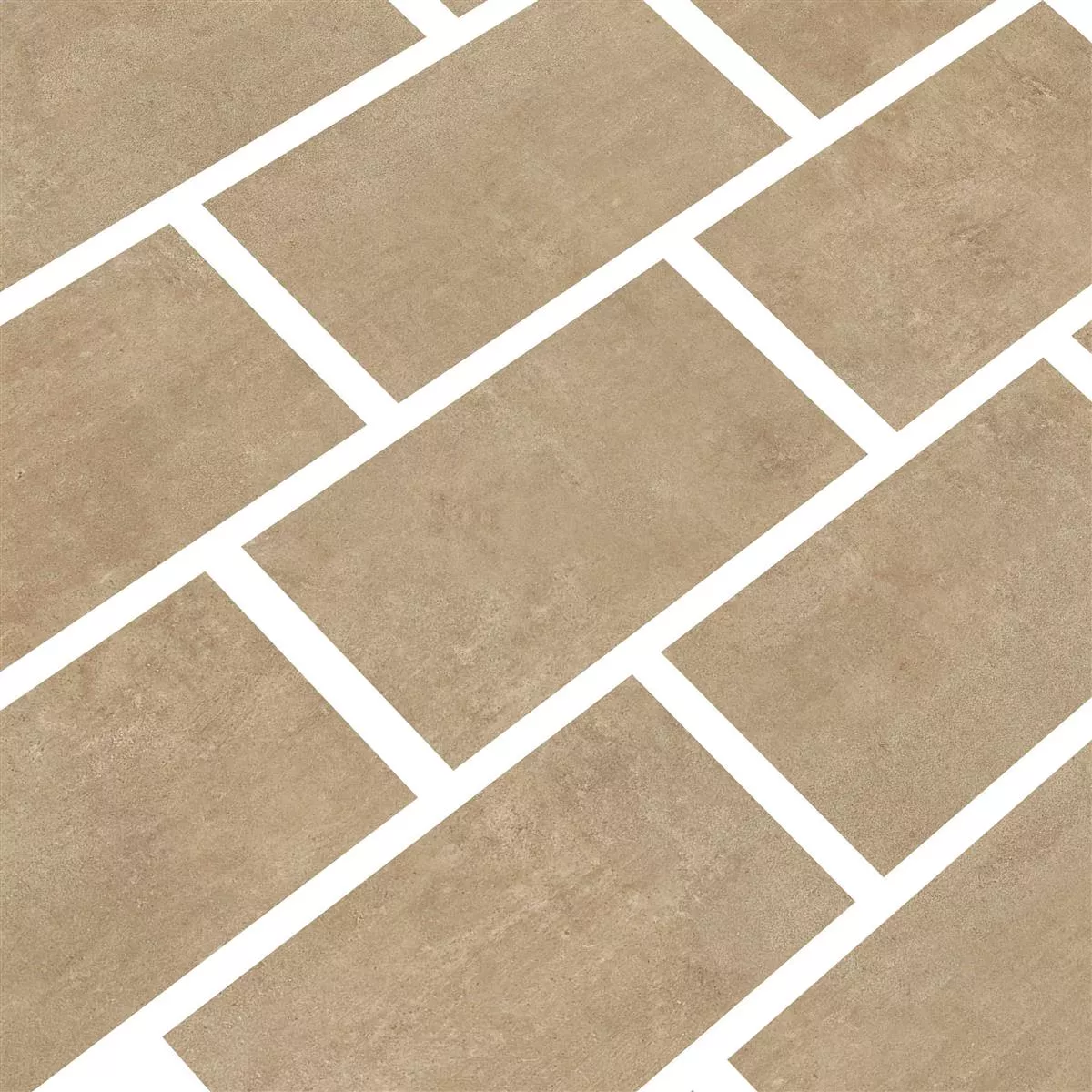 Mosaïque Carrelage Cairo Taupe Rectangle 6mm