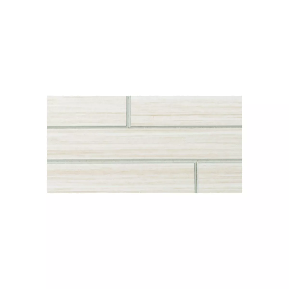 Vzorek Dřevěný Vzhled Mozaiková Dlaždice Fairmont Samolepicí Bílá