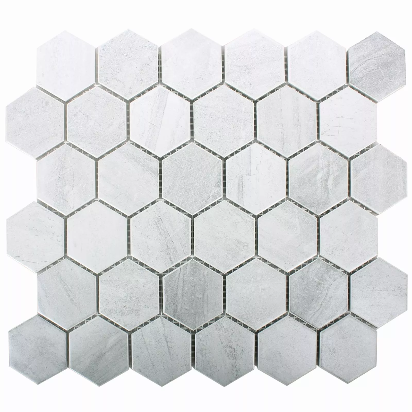 Ceramică Aspect de Beton Plăci De Mozaic Shepherd Hexagon Gri