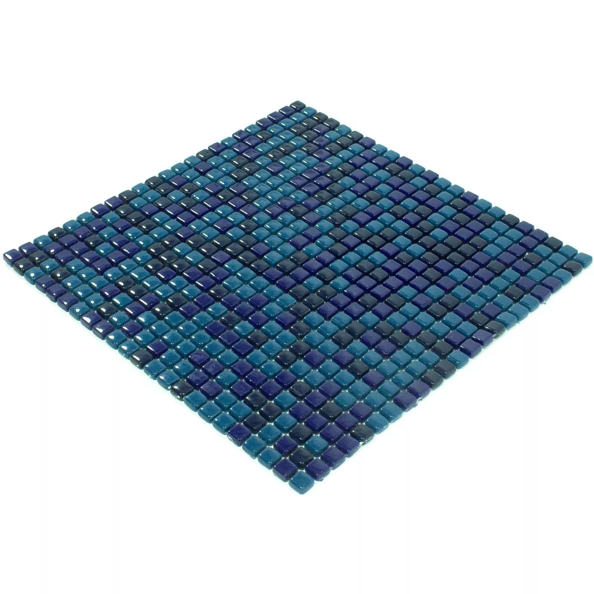 Mozaiki Szklana Płytki Delight Niebieski Mix