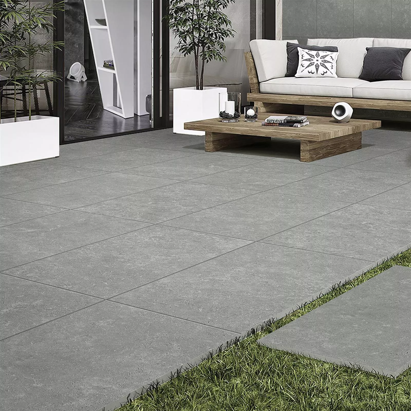 Sample Terrace Tiles Corroy Grey 45x90x2cm