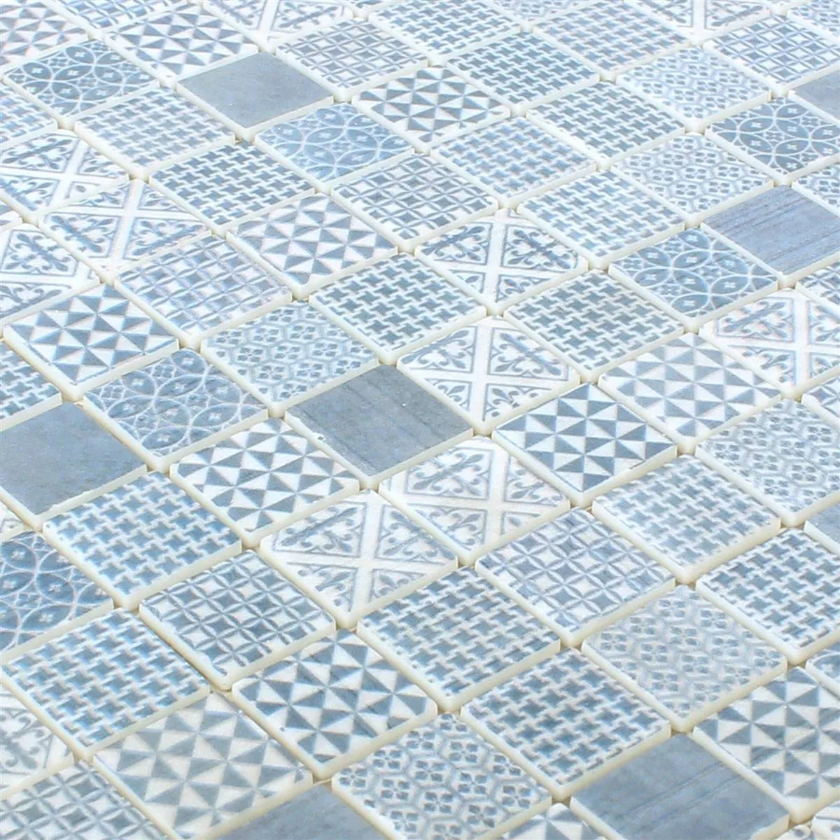 Mønster fra Glass Mosaikk Fliser Malard Blå