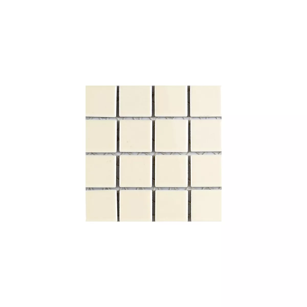 Sample Ceramic Mosaic Tiles Adrian Beige Mat Square 23