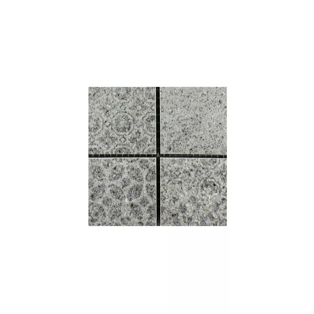 Sample Ceramic Mosaic Tiles Jeylo Retro Optic Grey Q48