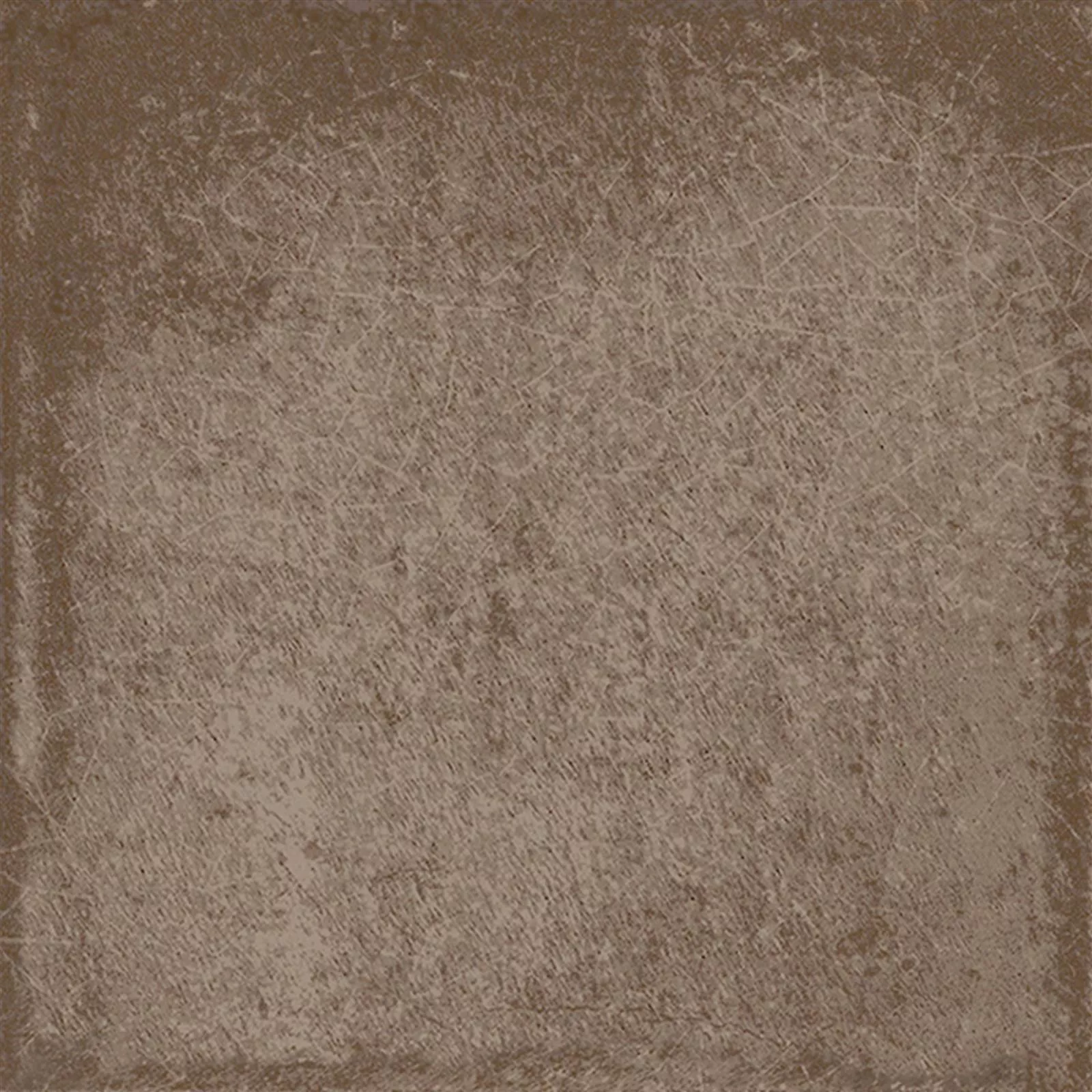 Carrelage Mural Maestro Ondulé Brillant Brun 15x15cm