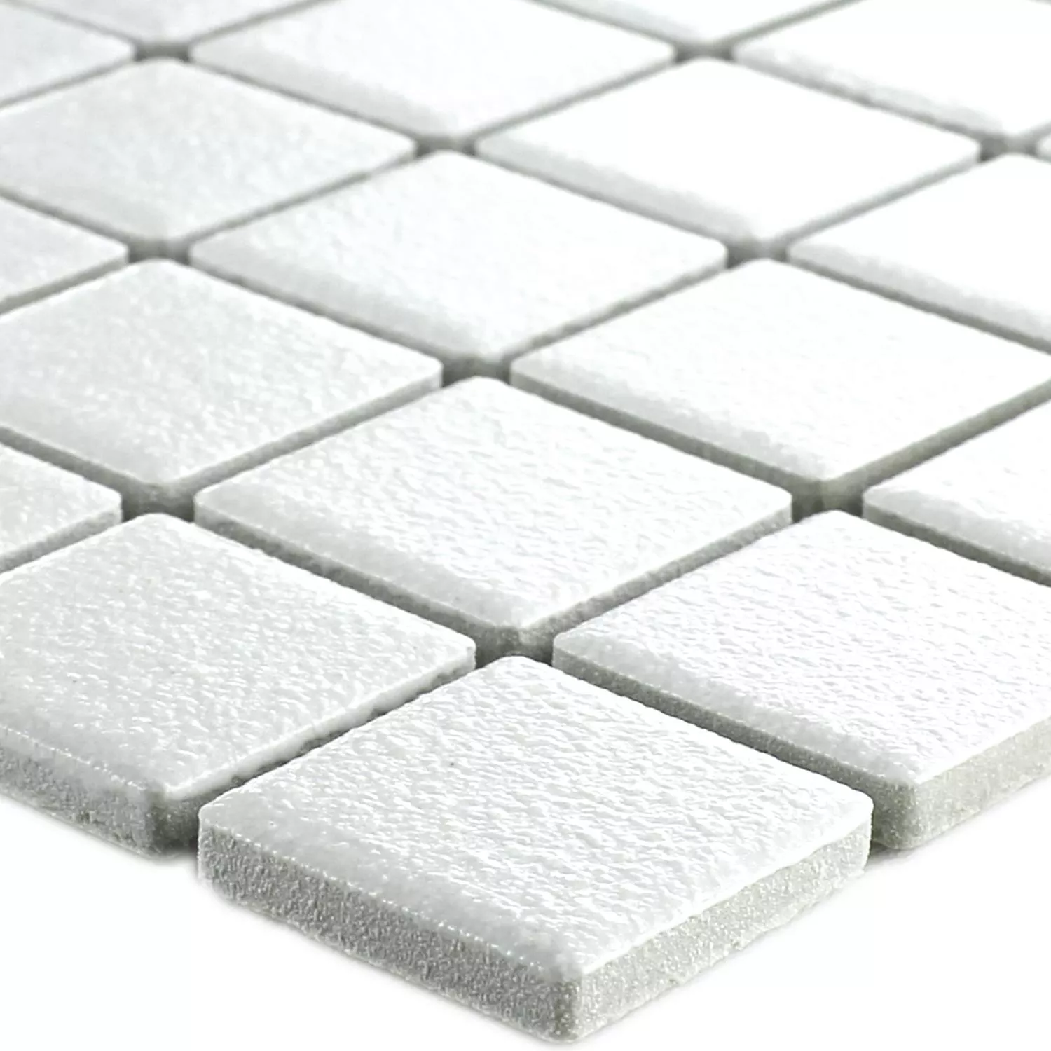 Mosaic Tiles Ceramic White Non-Slip Uni