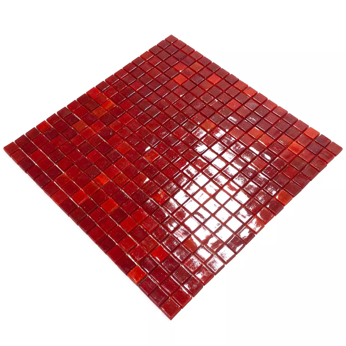 Mosaico de Cristal Azulejos Vera Rojo Mix