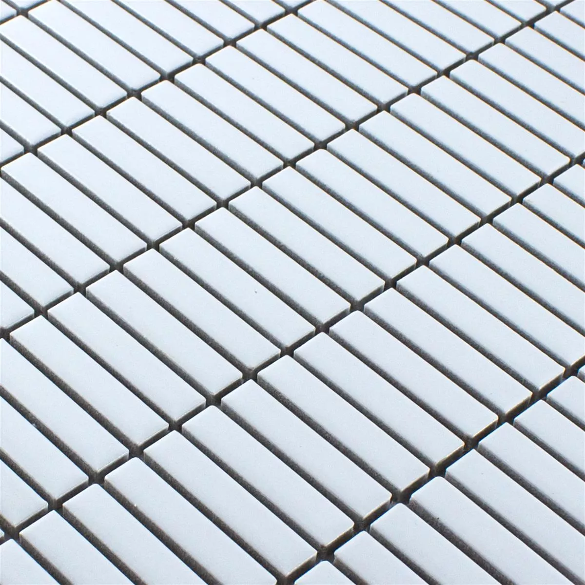 Sample Ceramic Mosaic Tiles Midway Blanc Mat