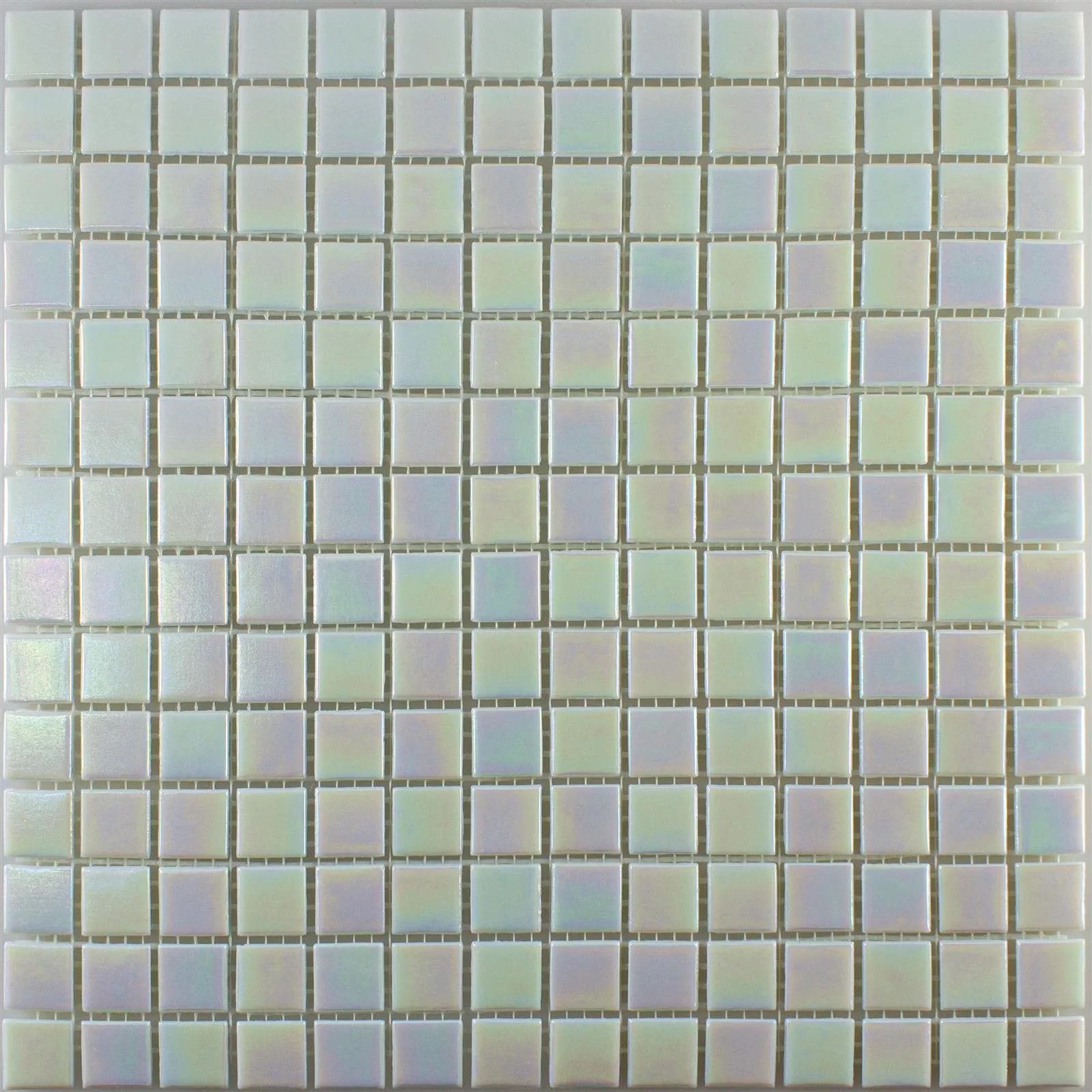 Glass Mosaic Nacre Effect Ingolstadt Blanc Square 20