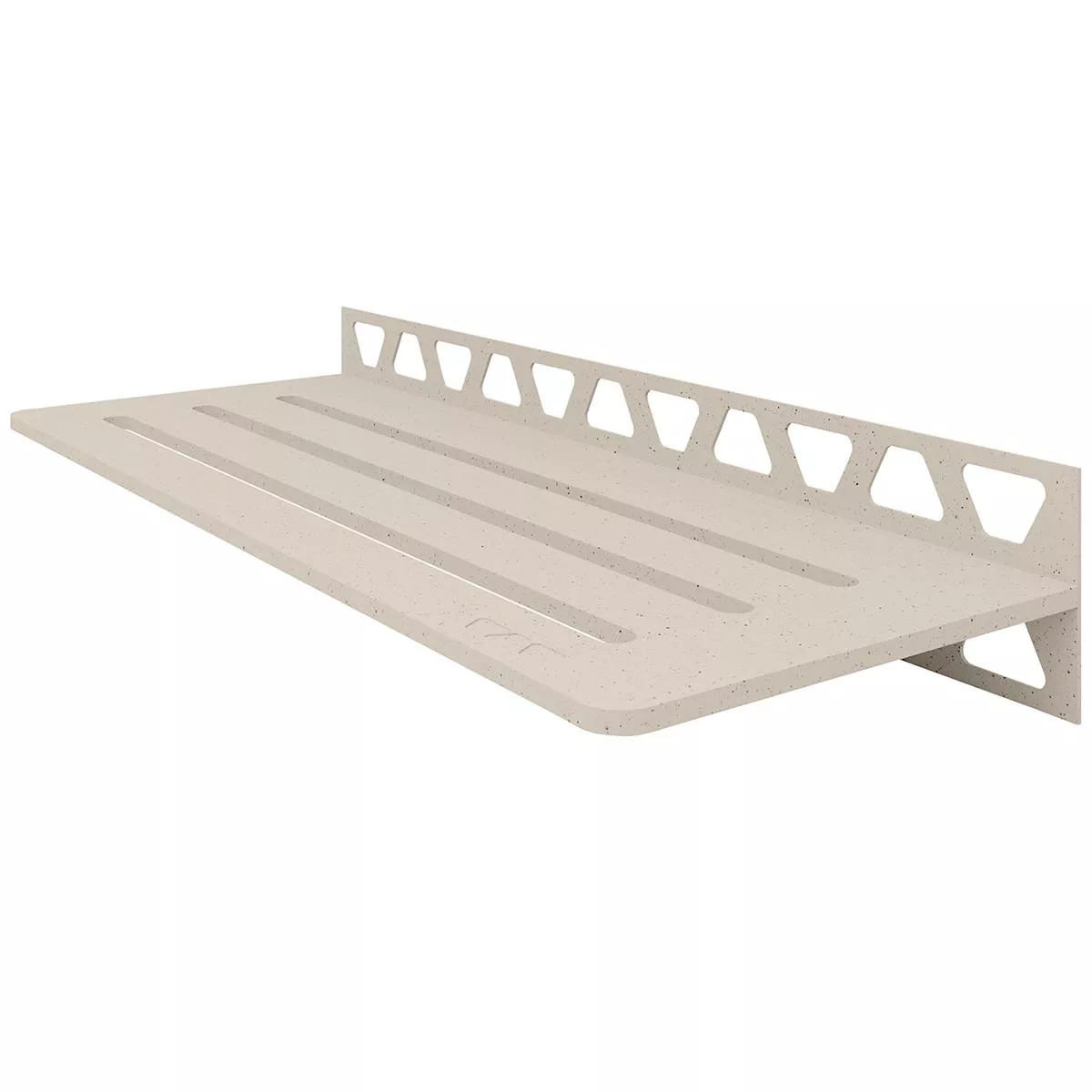 Shower shelf wall shelf Schlüter Rectangle 30x11,5cm Wave Ivory Shower shelf wall shelf Schlüter Rectangle 30x11,5cm Wave Ivory
