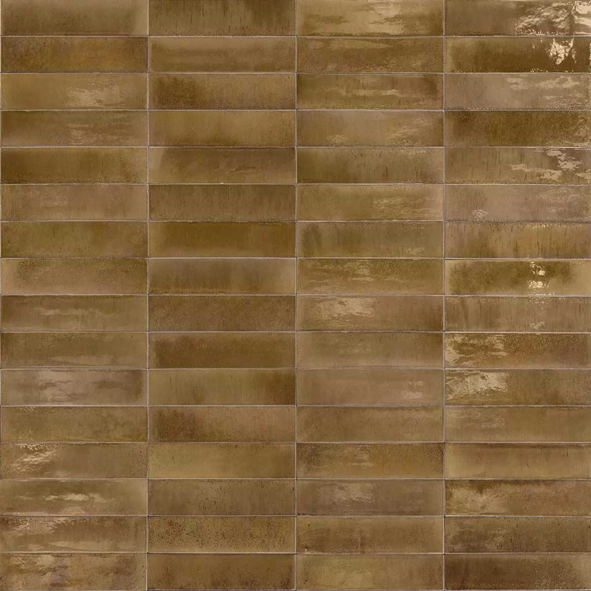 Wall Tiles Laguna Glossy Waved Brown 6x24cm