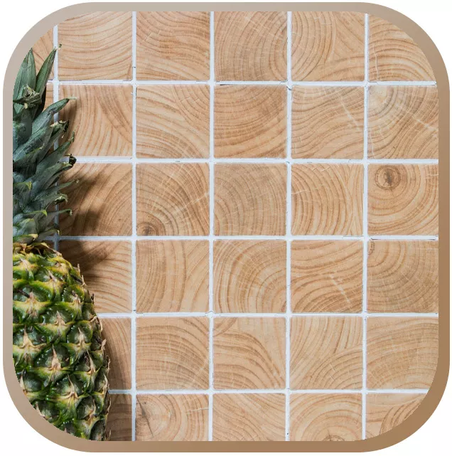 Mosaico effetto legno - Design naturale
