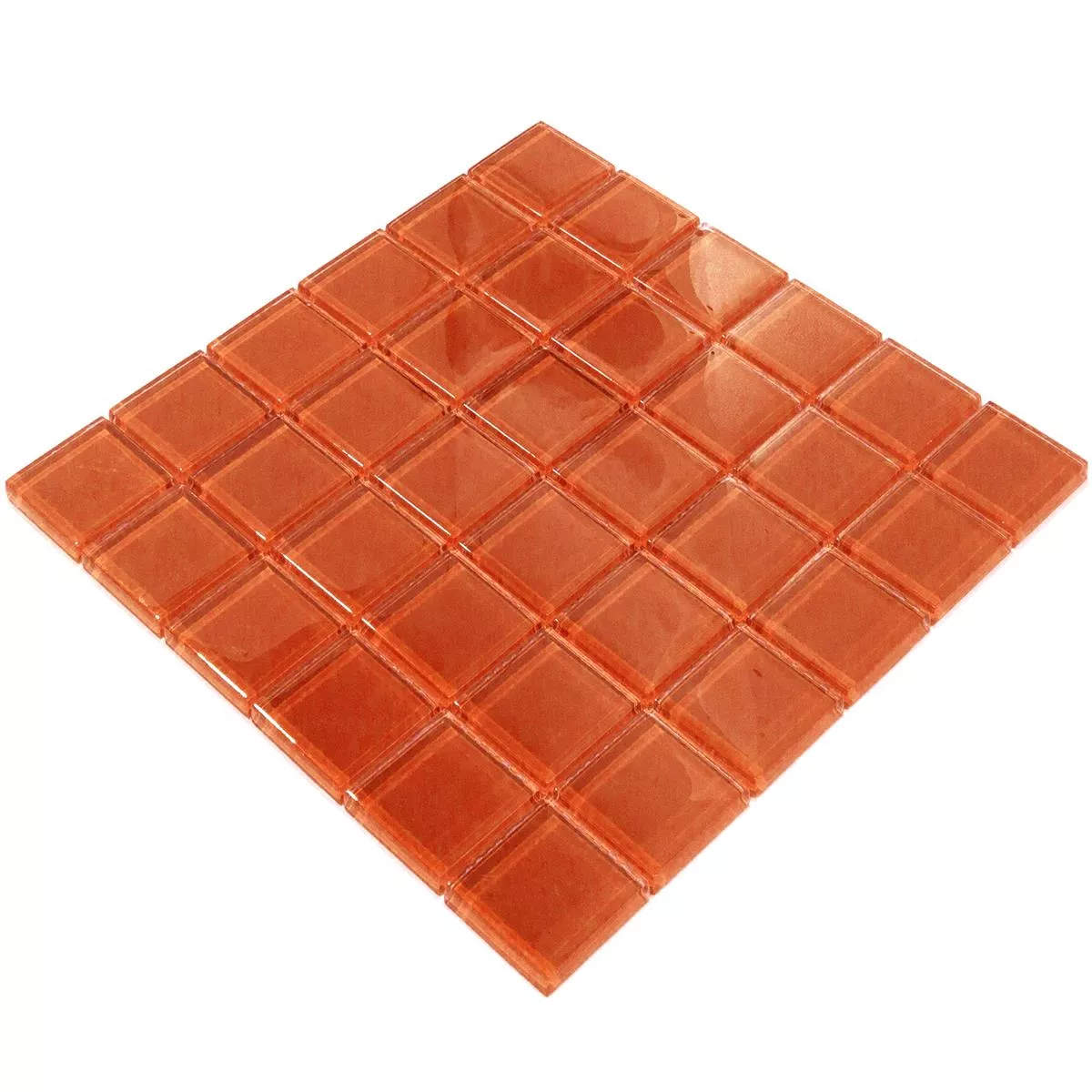 Glass Mosaic Tiles Melmore Red