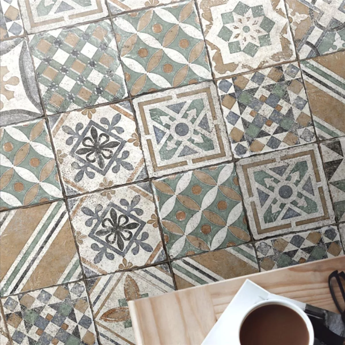 Cement floor tiles optics Monarch 20x20cm