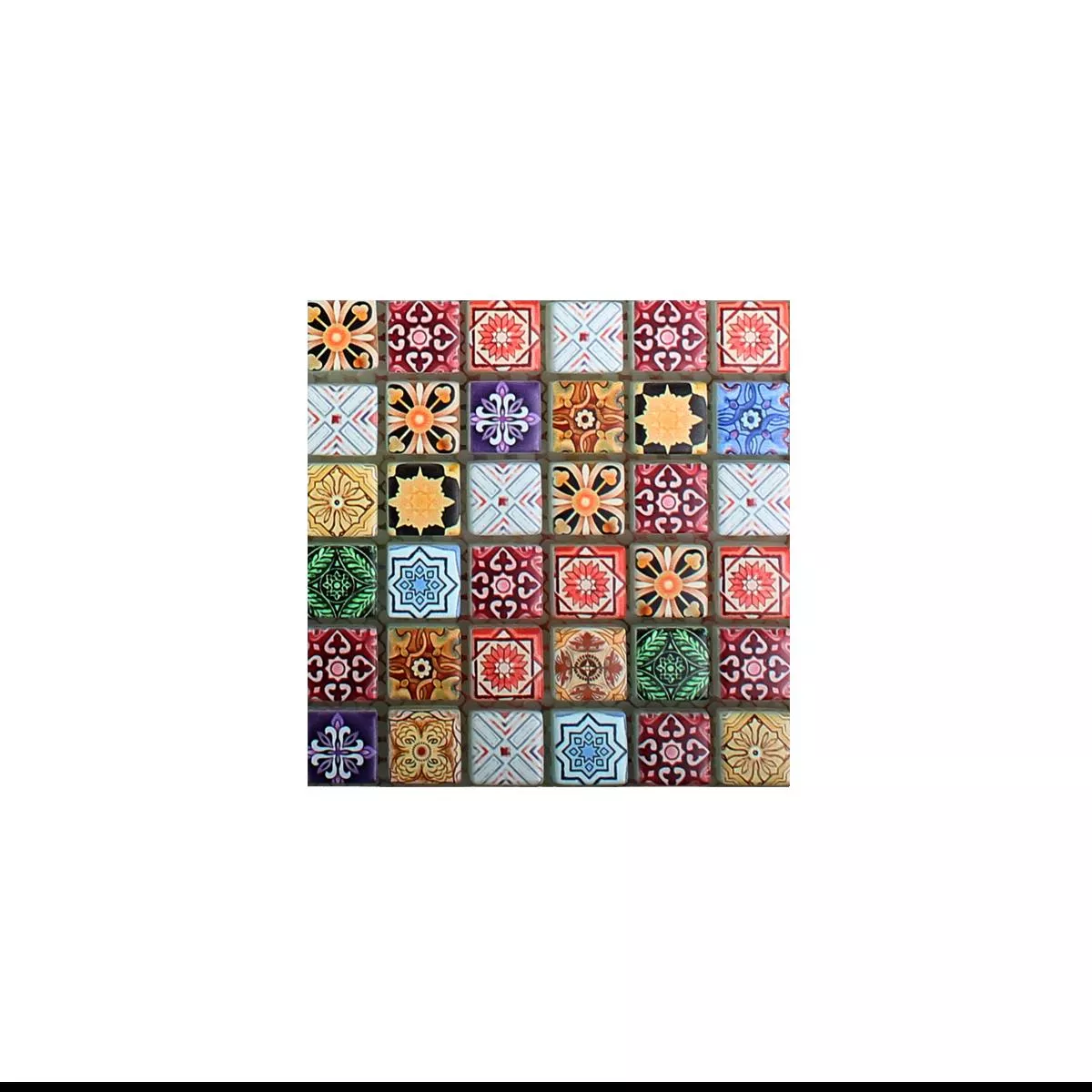 Sample Glass Mosaic Tiles Marrakech Colored