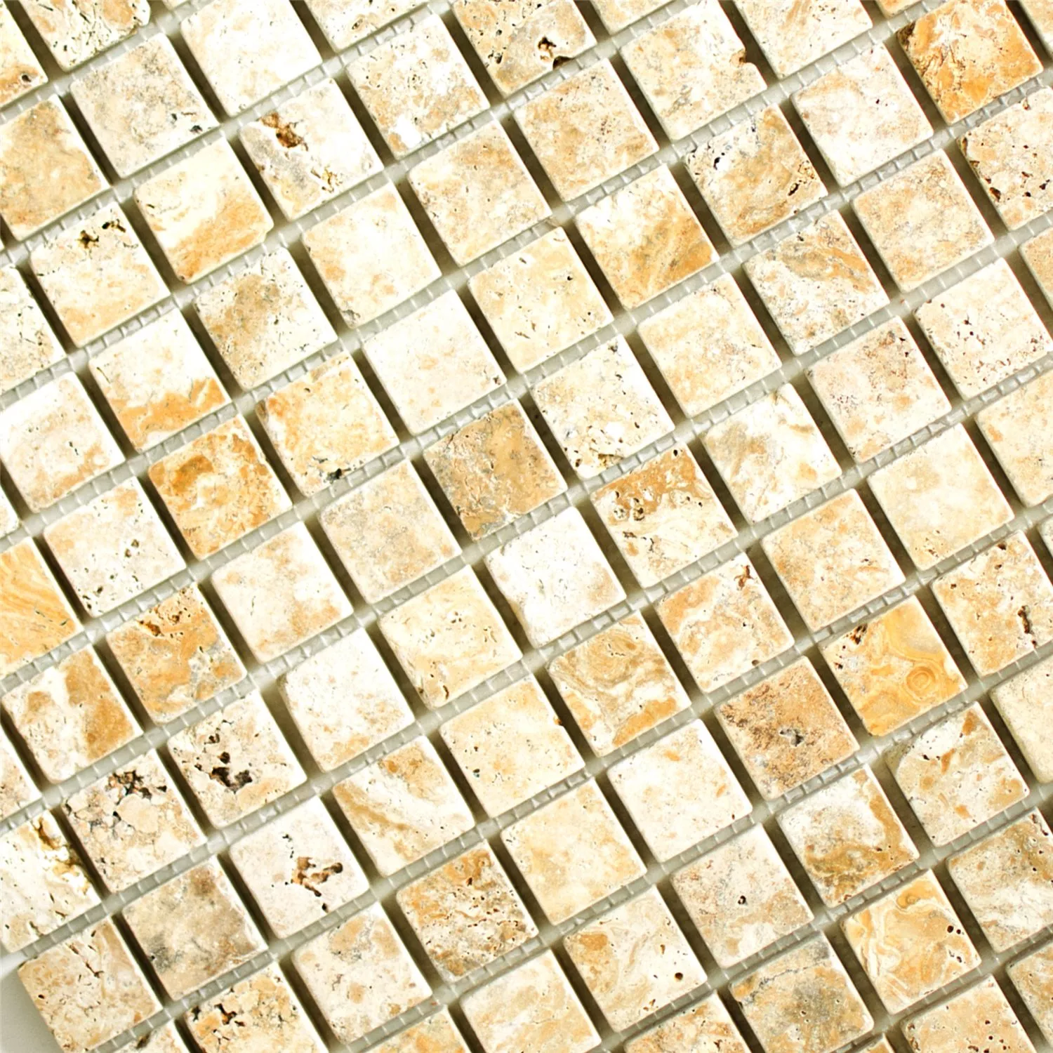 Mozaik Csempe Travertin Castello Arany 23