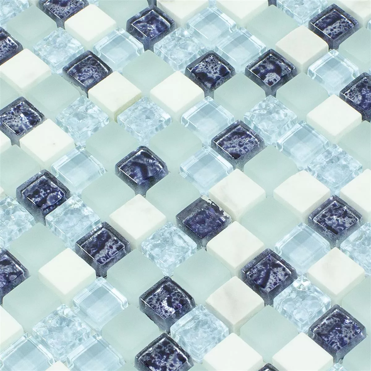 Glass Mosaikk Fliser Lexington Glass blanding Av Materialer Blå