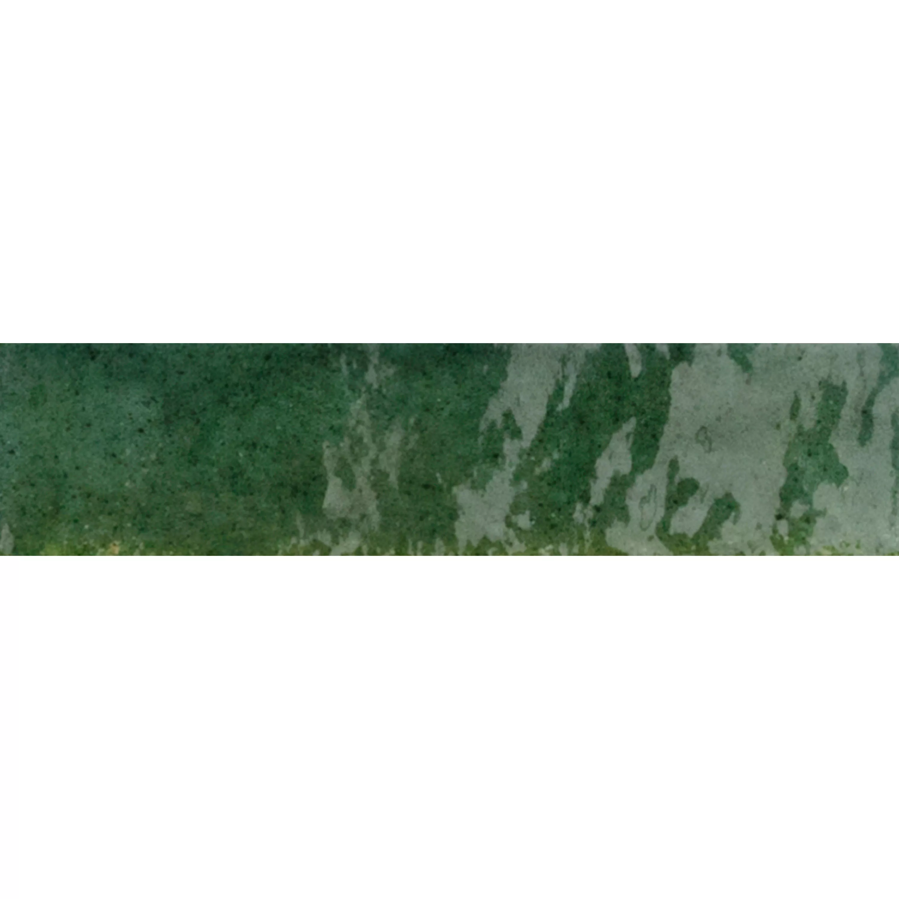 Wandtegels Laguna Glanzend Gegolfd Groen 6x24cm