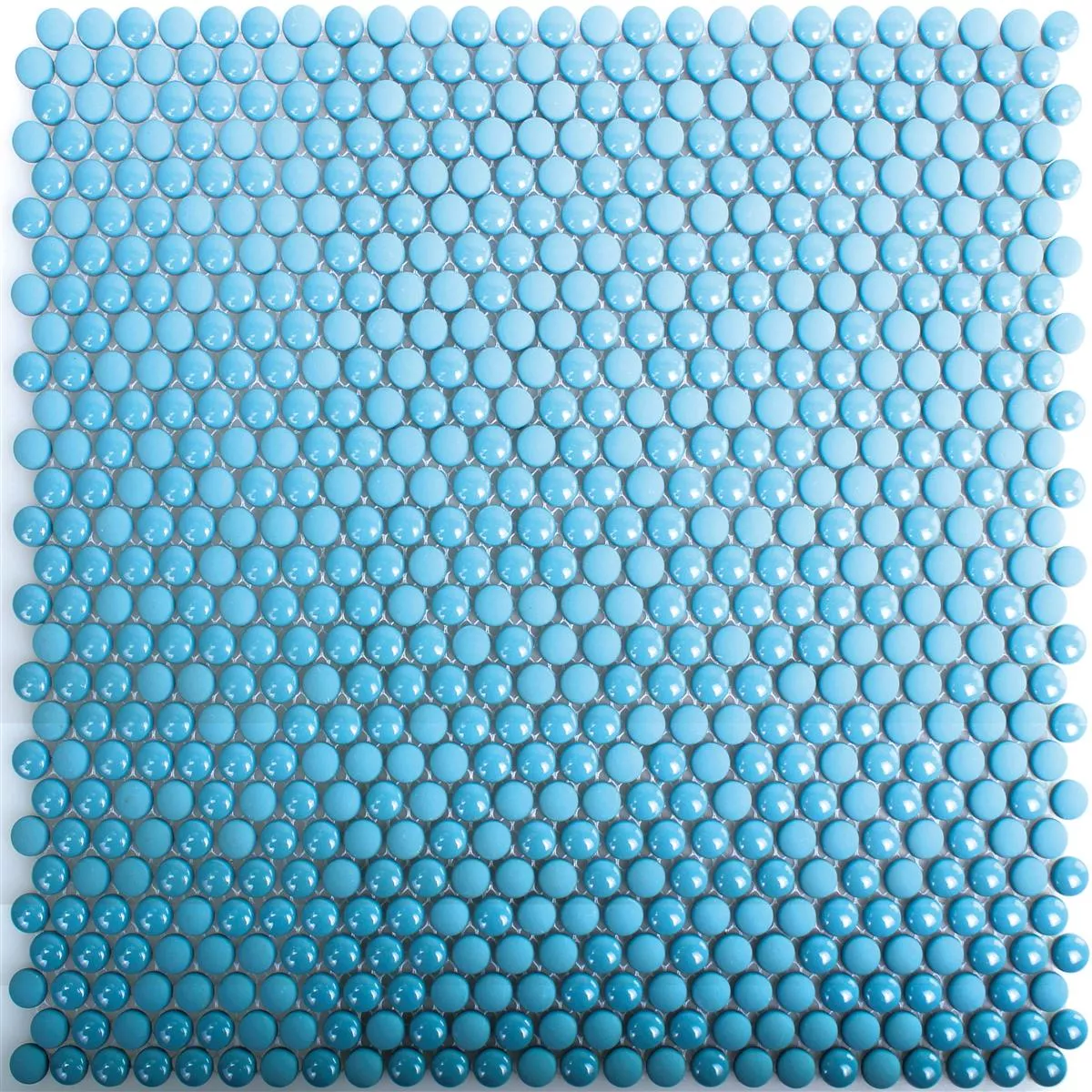 Mosaico De Vidro Azulejos Bonbon Em Volta Eco Azul
