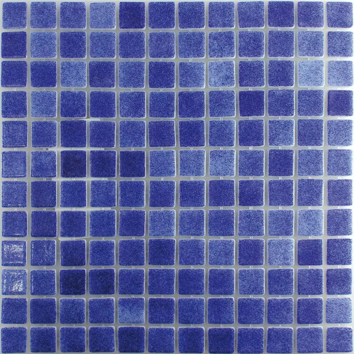 Glas Simbassäng Mosaik Antonio Mörkblå