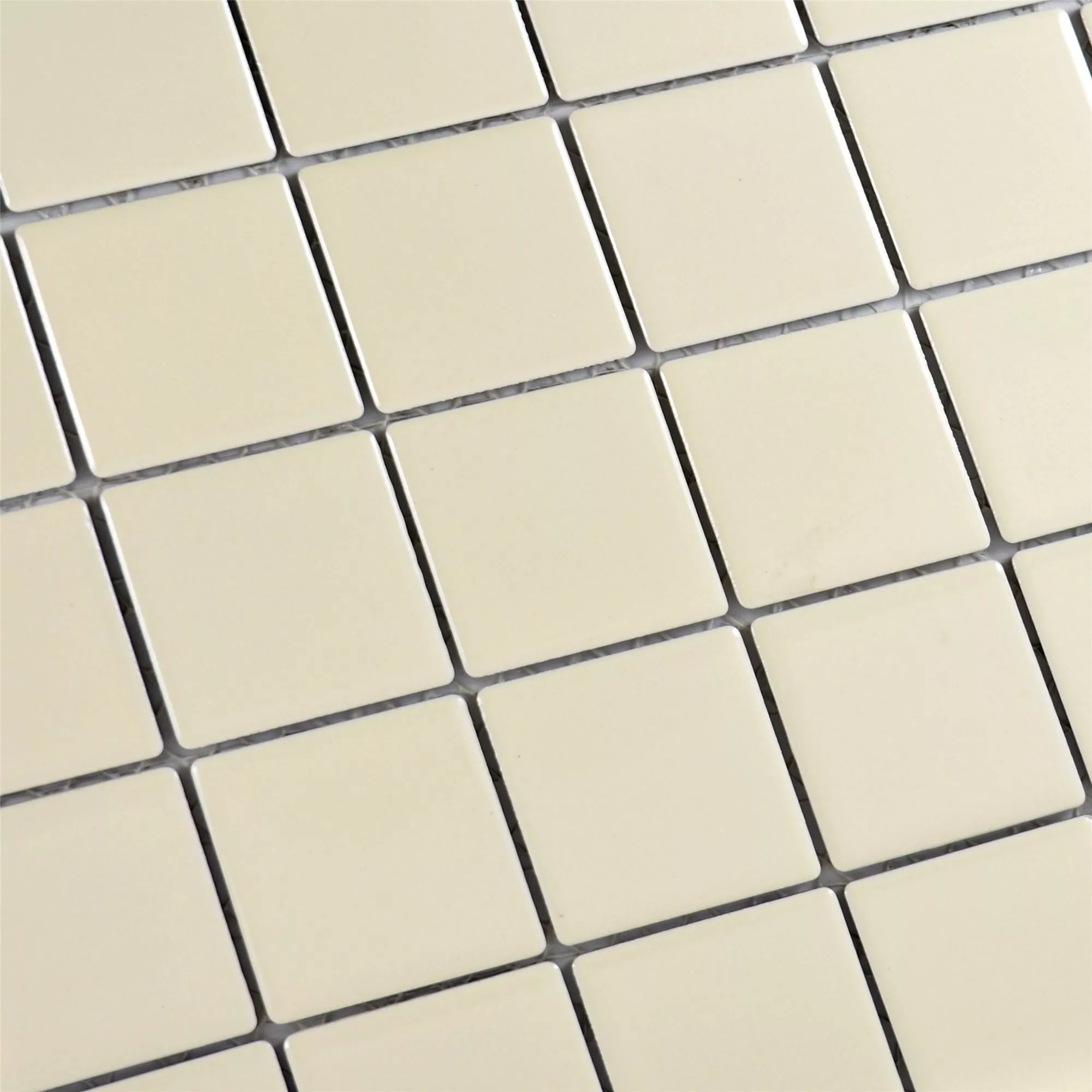 Ceramika Mozaika Adrian Beżowy Błyszczący Kwadrat 48