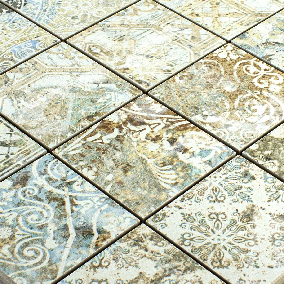 Mozaic Ceramic Gresie Bellona Efect Viu Colorate 71x71mm