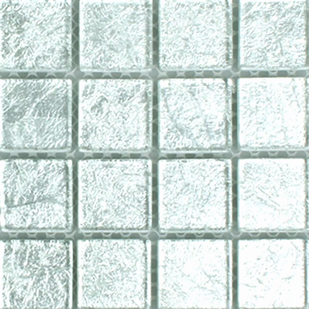 Mønster fra Mosaikkfliser Glass Lucca Sølv 