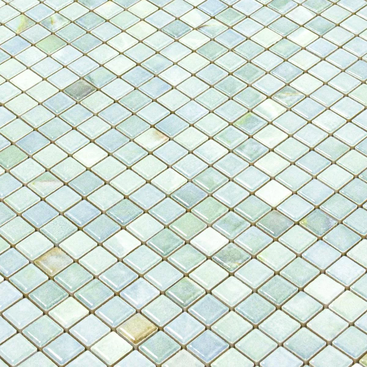 Ceramic Mosaic Tiles Elysium Marble Optic Sky Blue 12