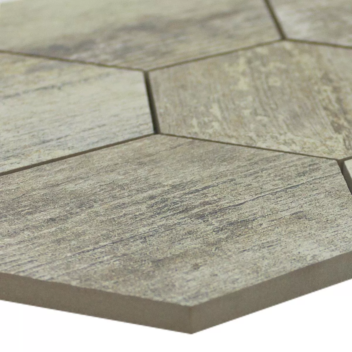 Feinsteinzeug Mosaikfliesen Hexagon Straubing Beige