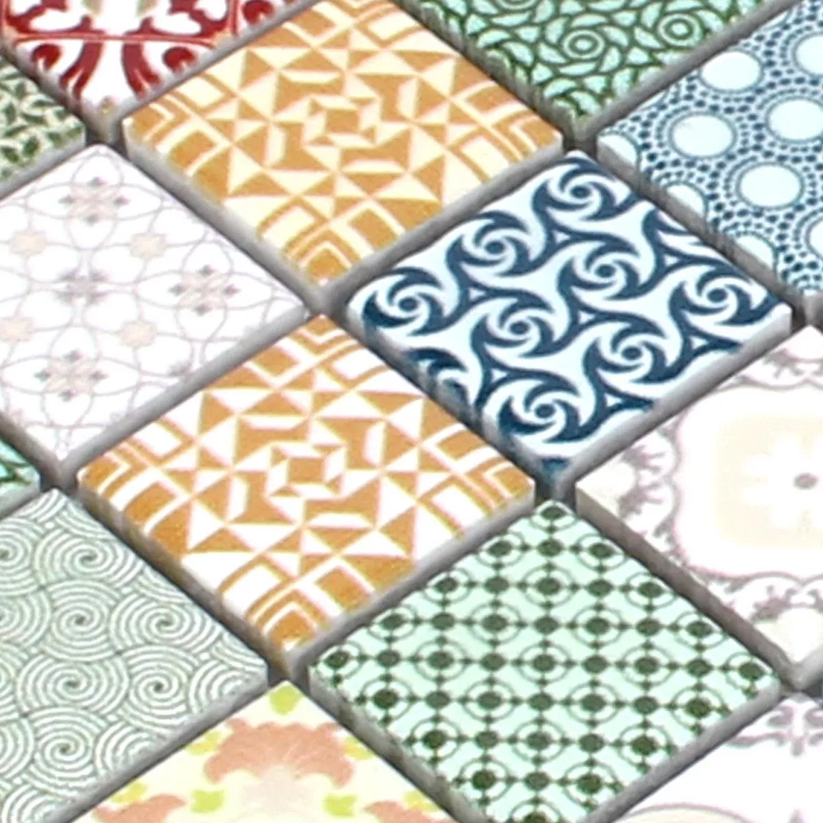 Mønster fra Mosaikkfliser Keramikk Dia Retro