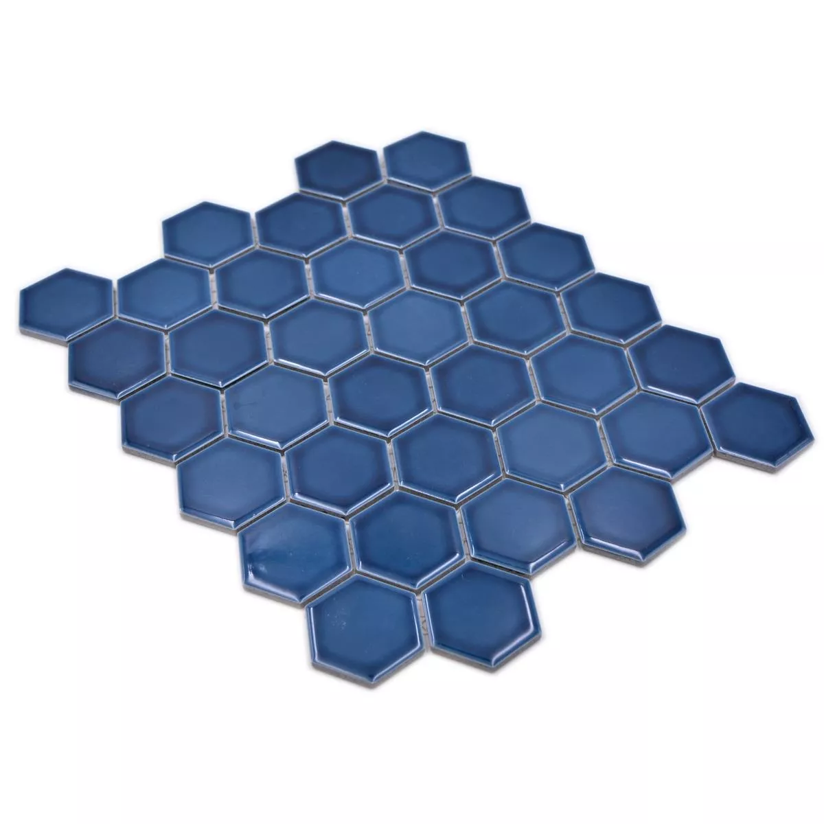 Πρότυπο από Kεραμικό Mωσαϊκό Salomon Εξάγωνο Μπλε Πράσινος H51