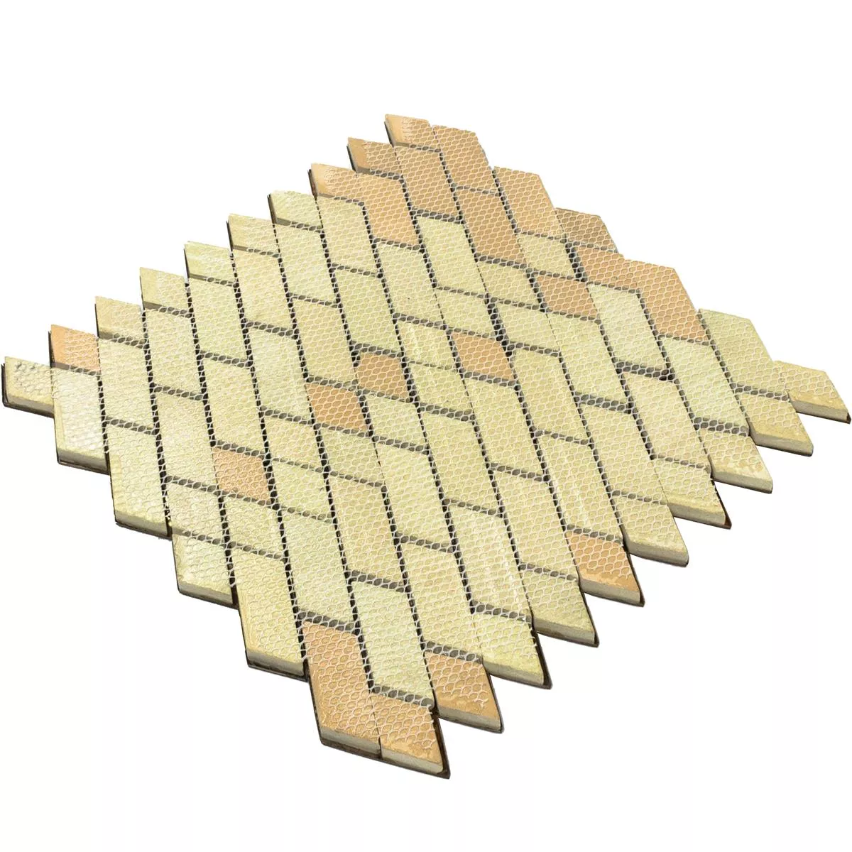Metal Kobber Mosaik Fliser Copperfield 3D Bølge