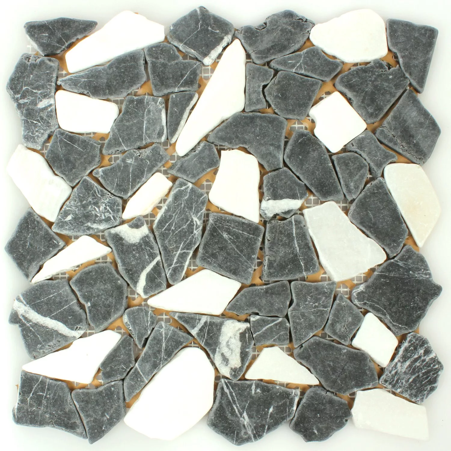 Mosaic Tiles Broken Marble Verde Botticino