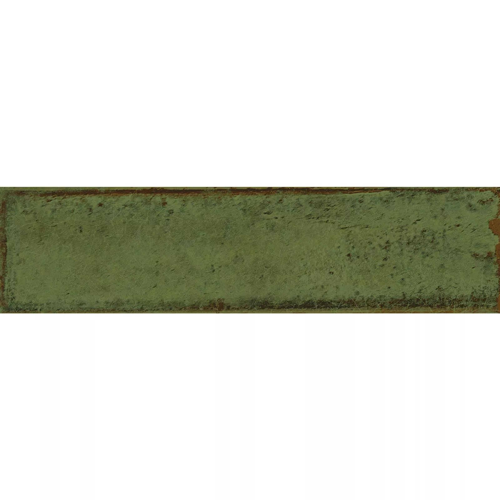 Próbka Płytki Ścienne Maestro Karbowany Błyszczący Zielona Oliwka 7,5x30cm