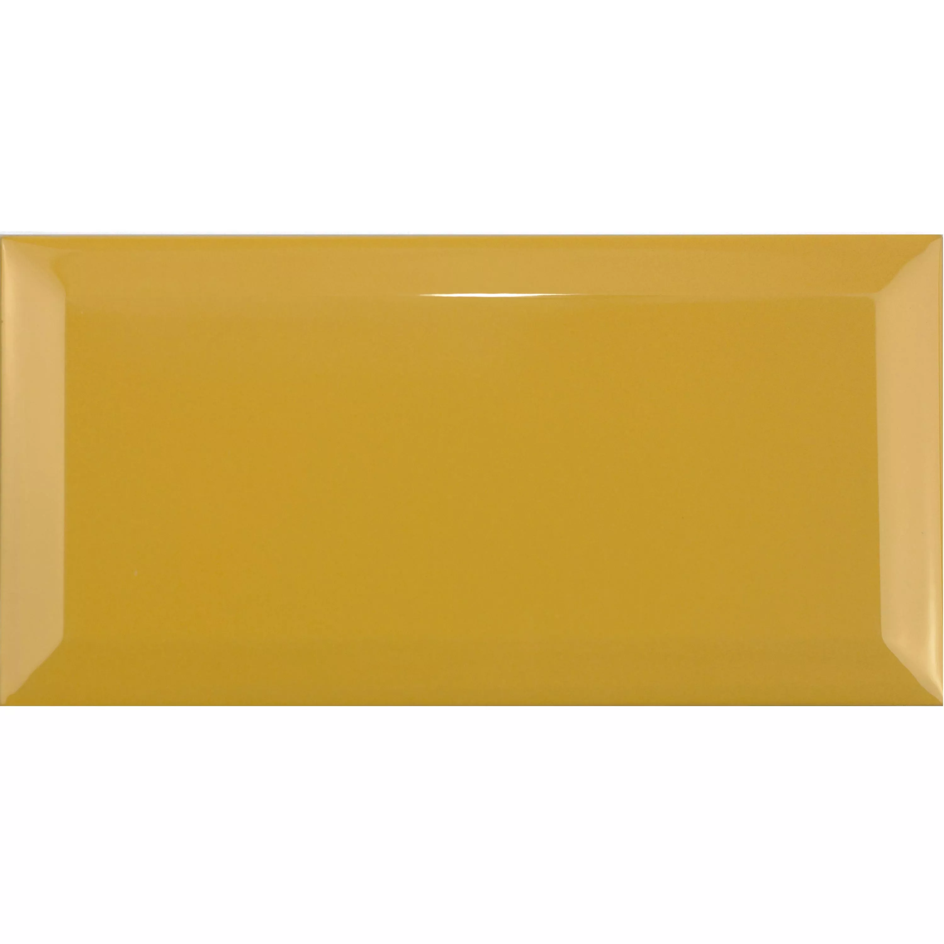 Metro Wall Tiles Brussel Facet 10x20x0,7cm Amarillo Yema Metro Wall Tiles Brussel Facet 10x20x0,7cm Amarillo Yema