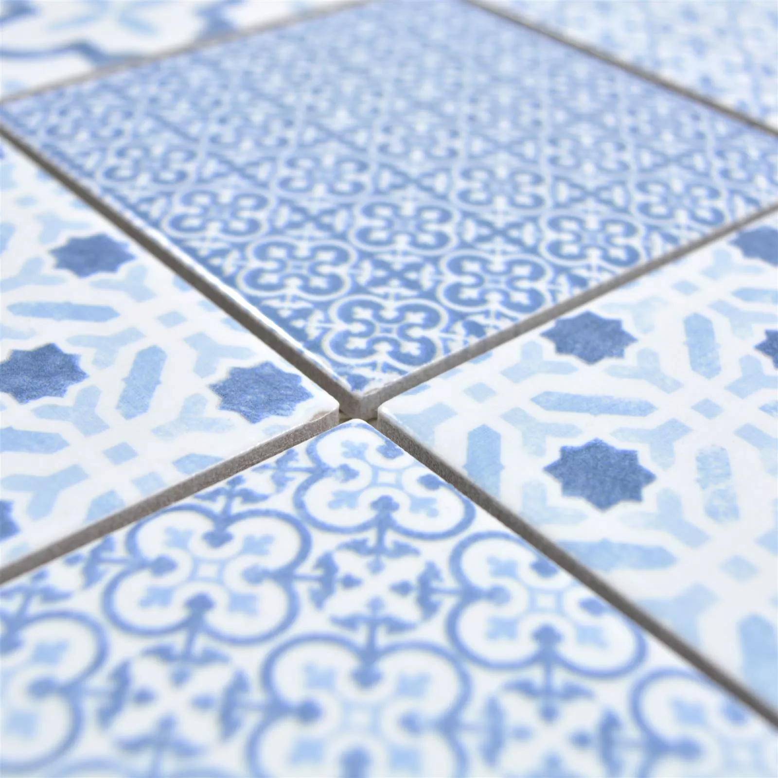 Mønster fra Keramikk Mosaikkfliser Romantica Retro Blue