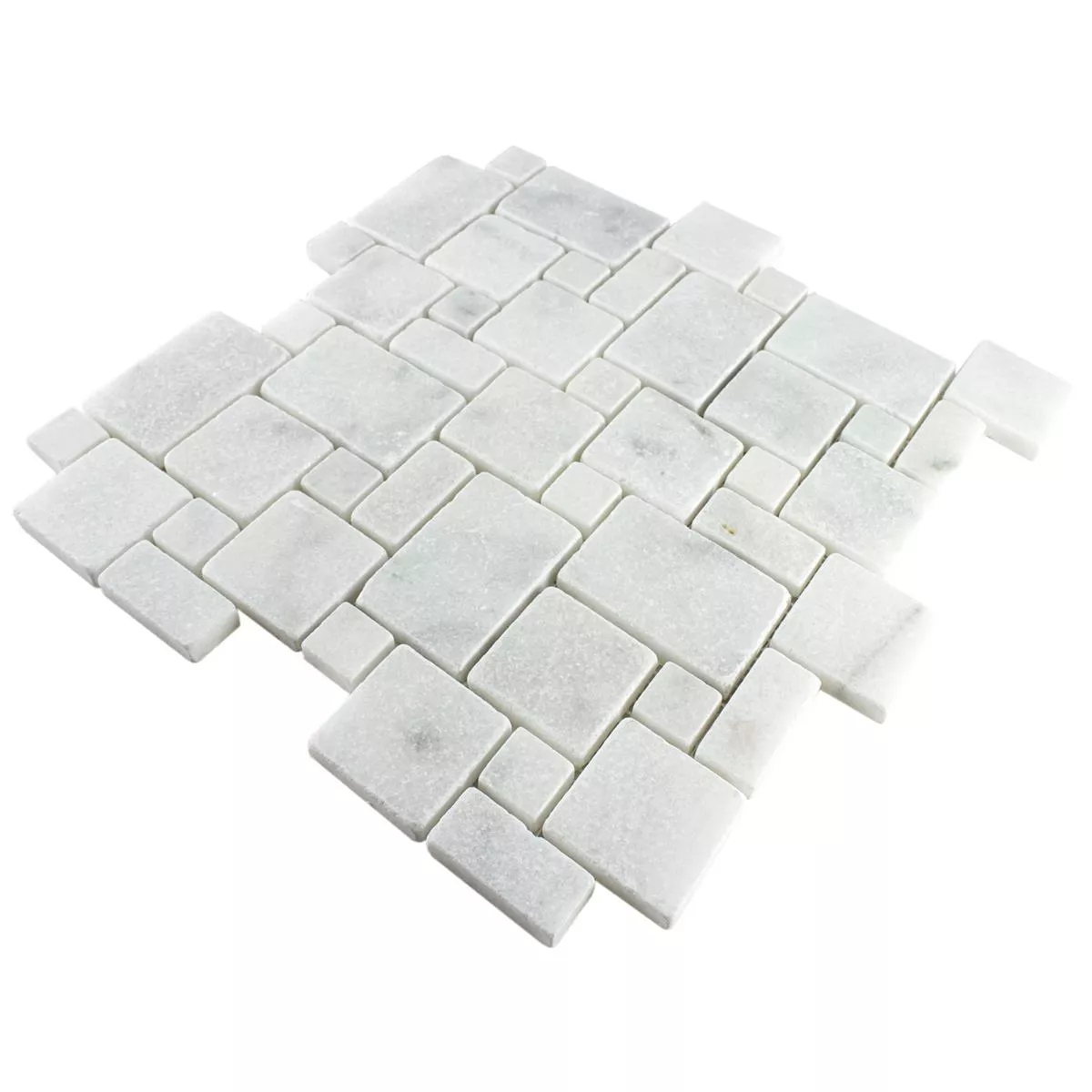 Natural Stone Marble Mosaic Tiles Kilkenny Blanc