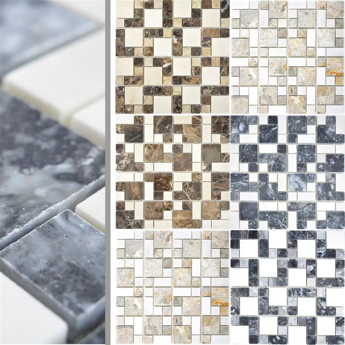 Marble Natural Stone Mosaic Tiles Cordoba